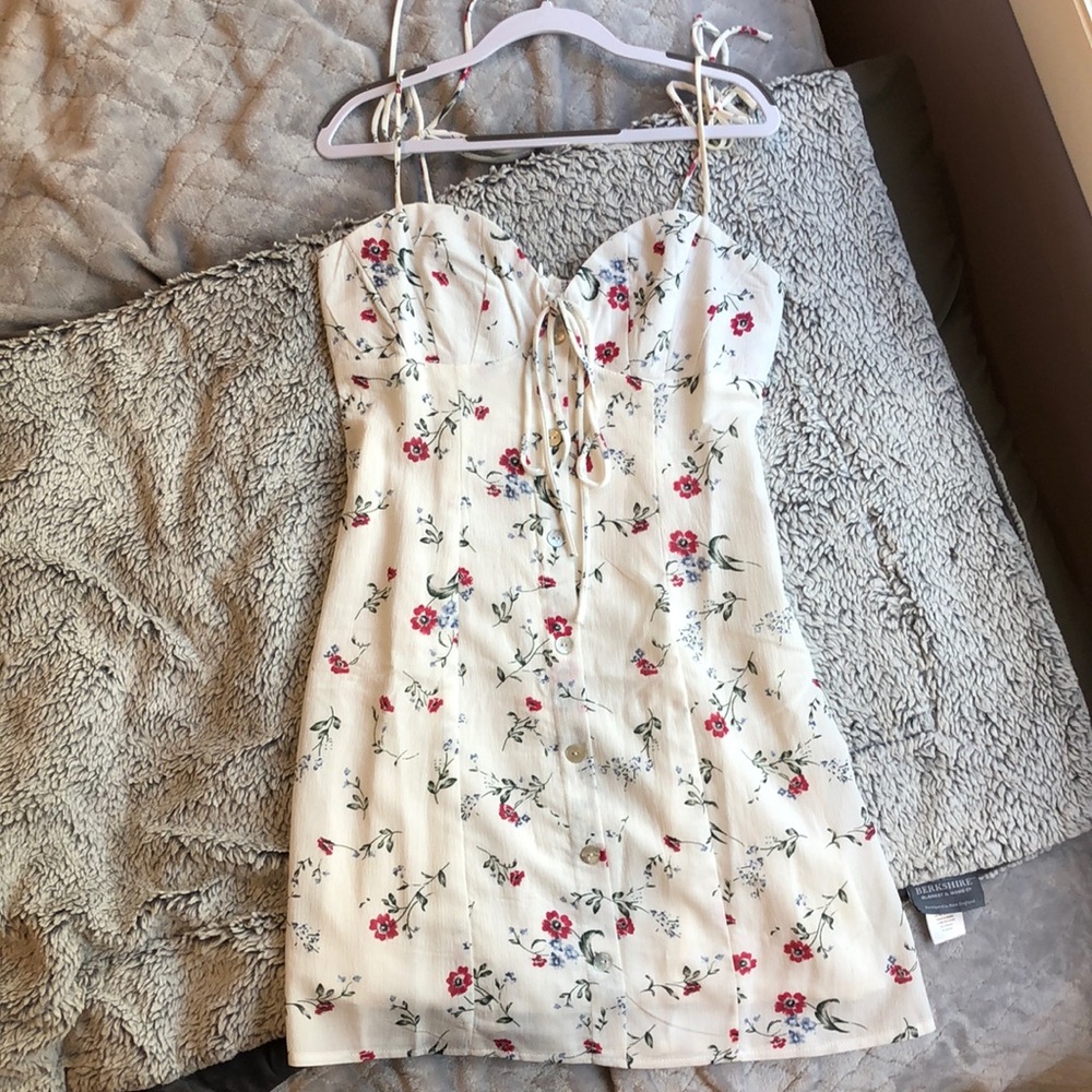 White floral dress from Princess Polly